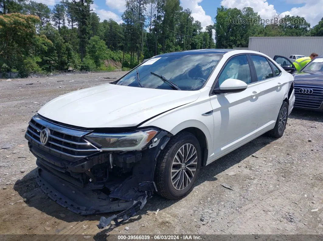 2019 Volkswagen Jetta 1.4t Sel Белый vin: 3VWE57BU5KM028566