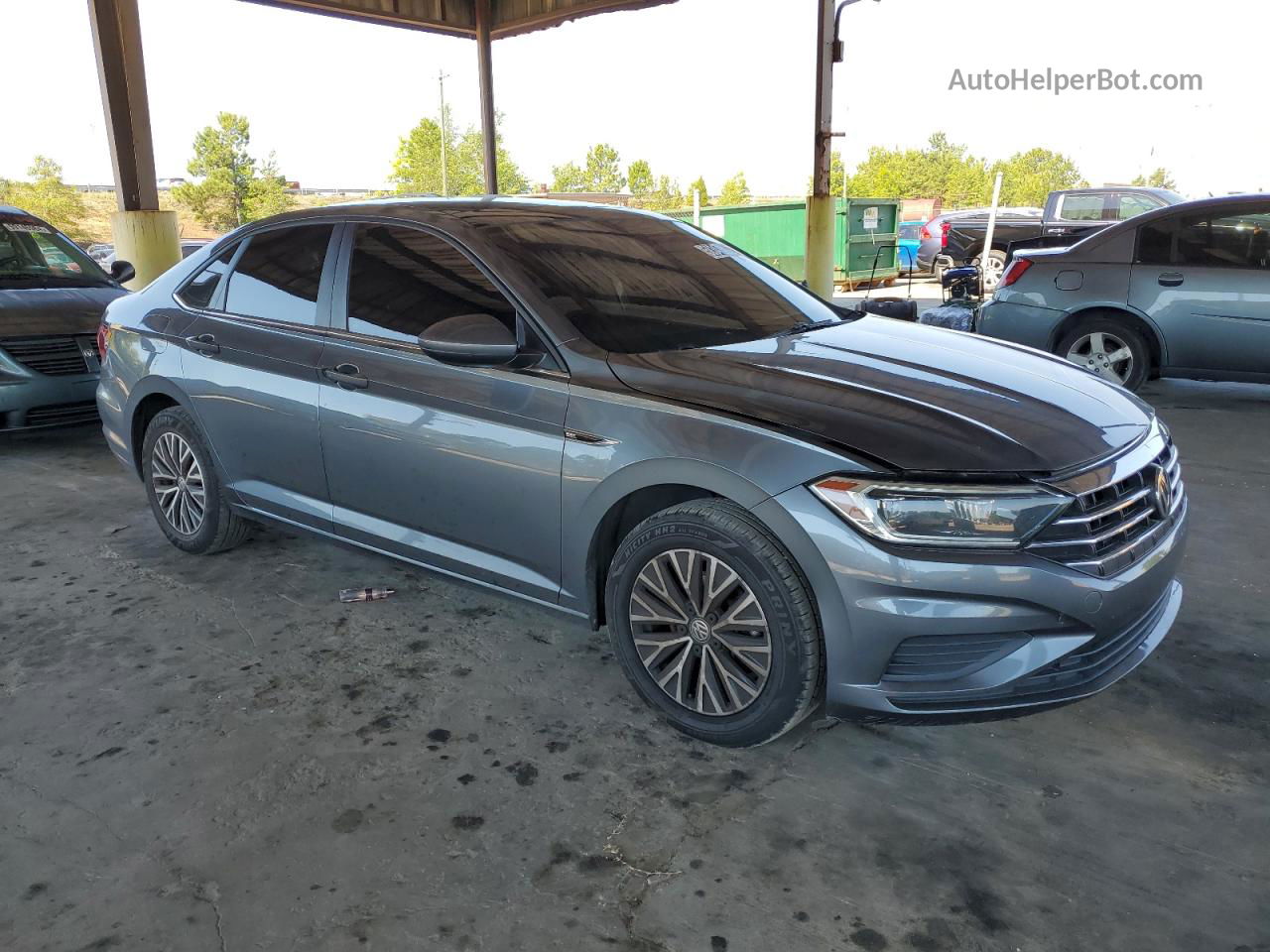 2019 Volkswagen Jetta Sel Silver vin: 3VWE57BU5KM038580