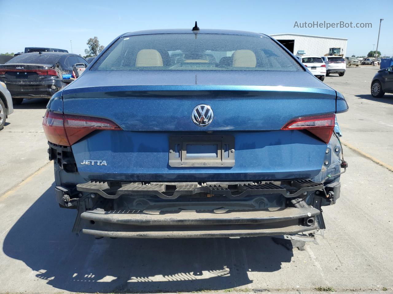 2019 Volkswagen Jetta Sel Blue vin: 3VWE57BU5KM189595