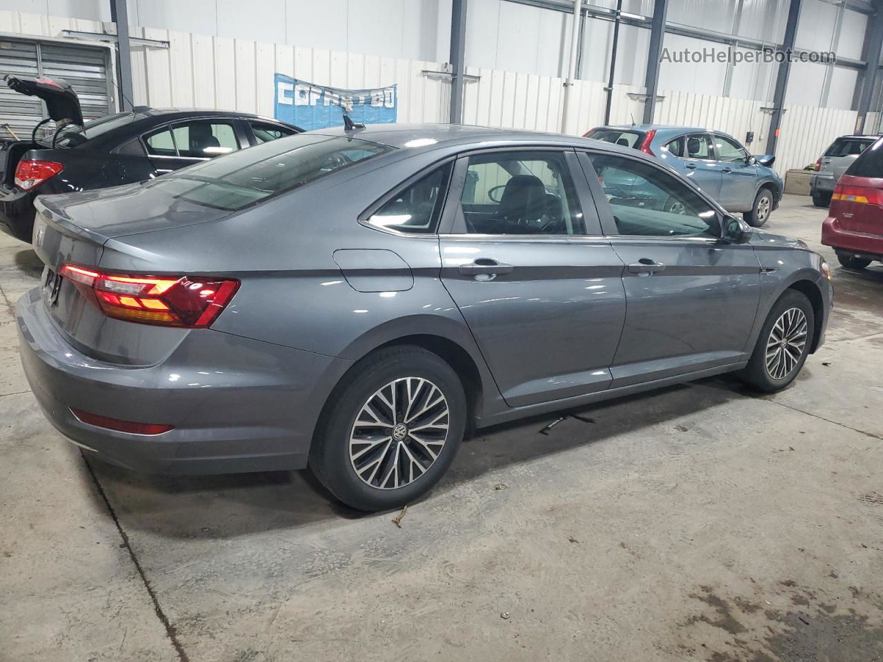 2019 Volkswagen Jetta Sel Gray vin: 3VWE57BU6KM015907