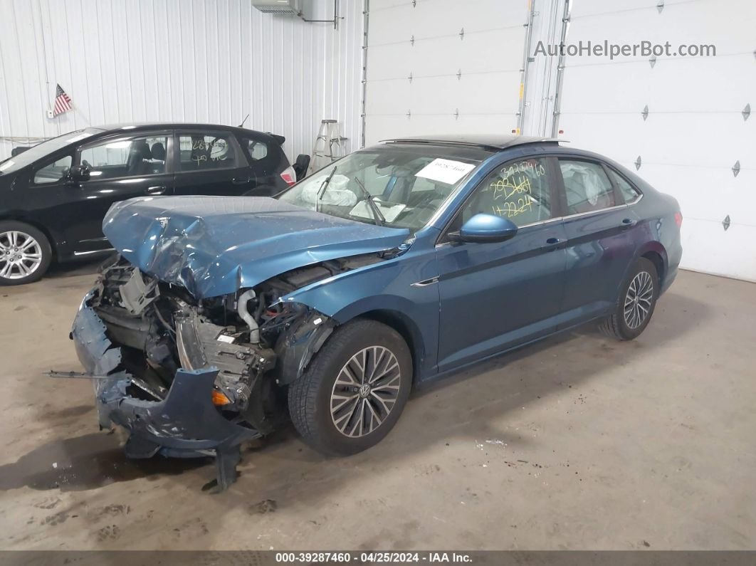 2019 Volkswagen Jetta 1.4t Sel Blue vin: 3VWE57BU6KM064265