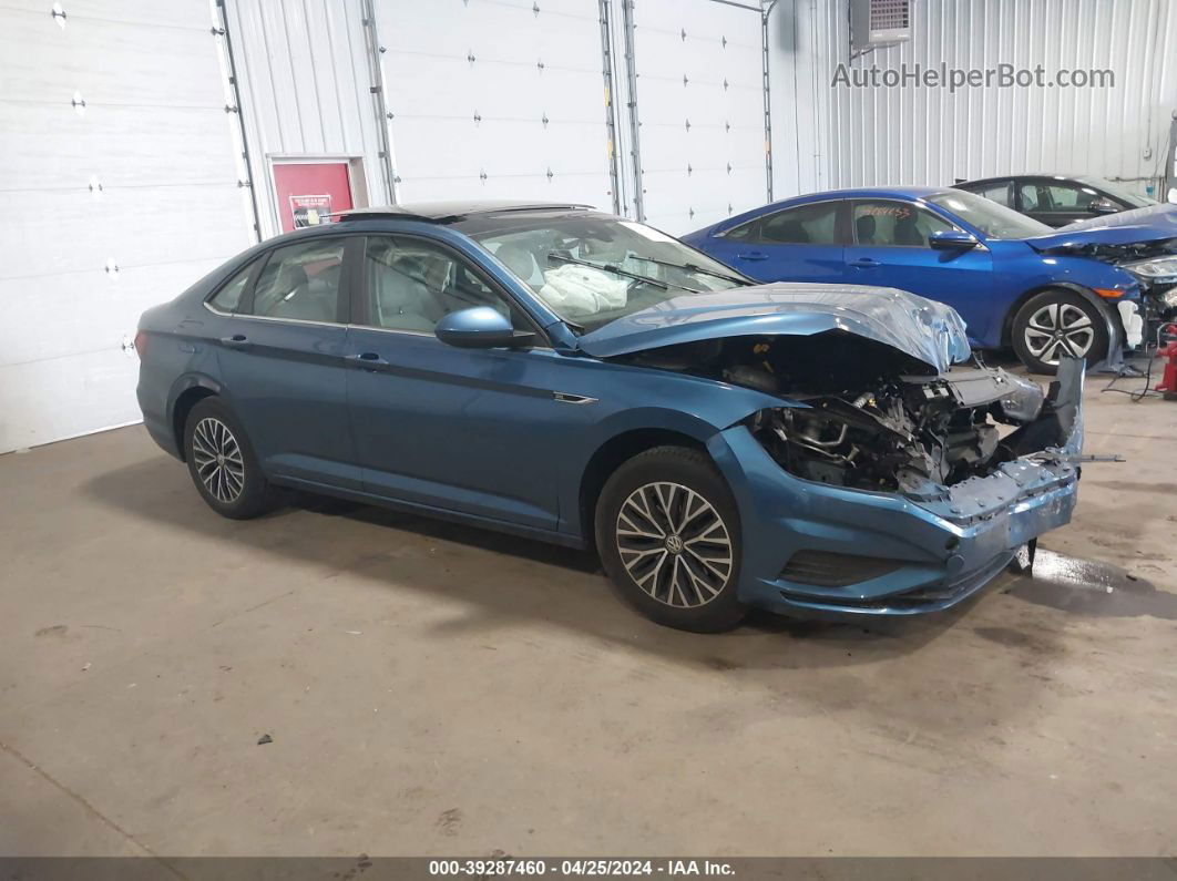 2019 Volkswagen Jetta 1.4t Sel Blue vin: 3VWE57BU6KM064265