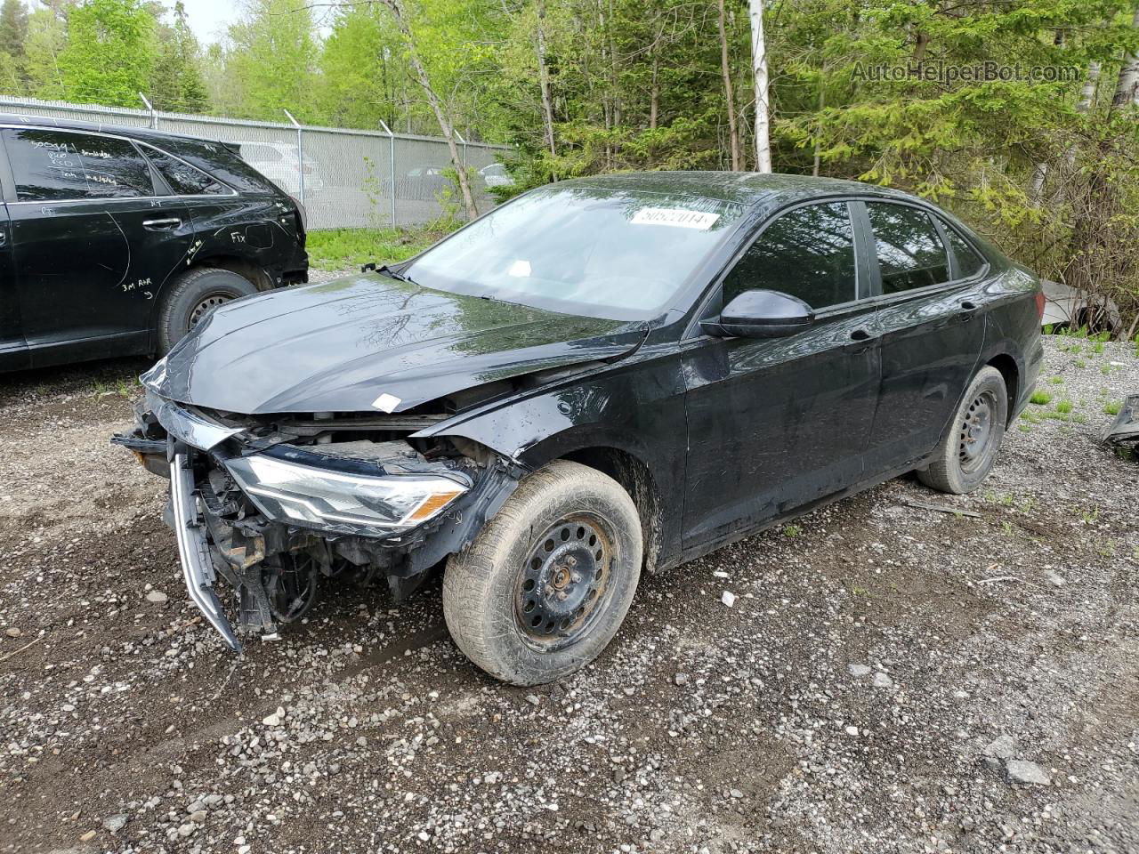 2019 Volkswagen Jetta Sel Black vin: 3VWE57BU6KM247214