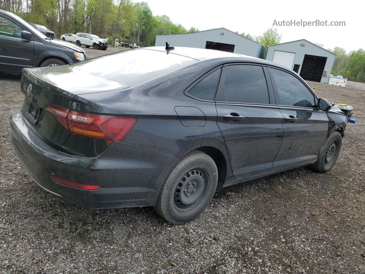 2019 Volkswagen Jetta Sel Black vin: 3VWE57BU6KM247214