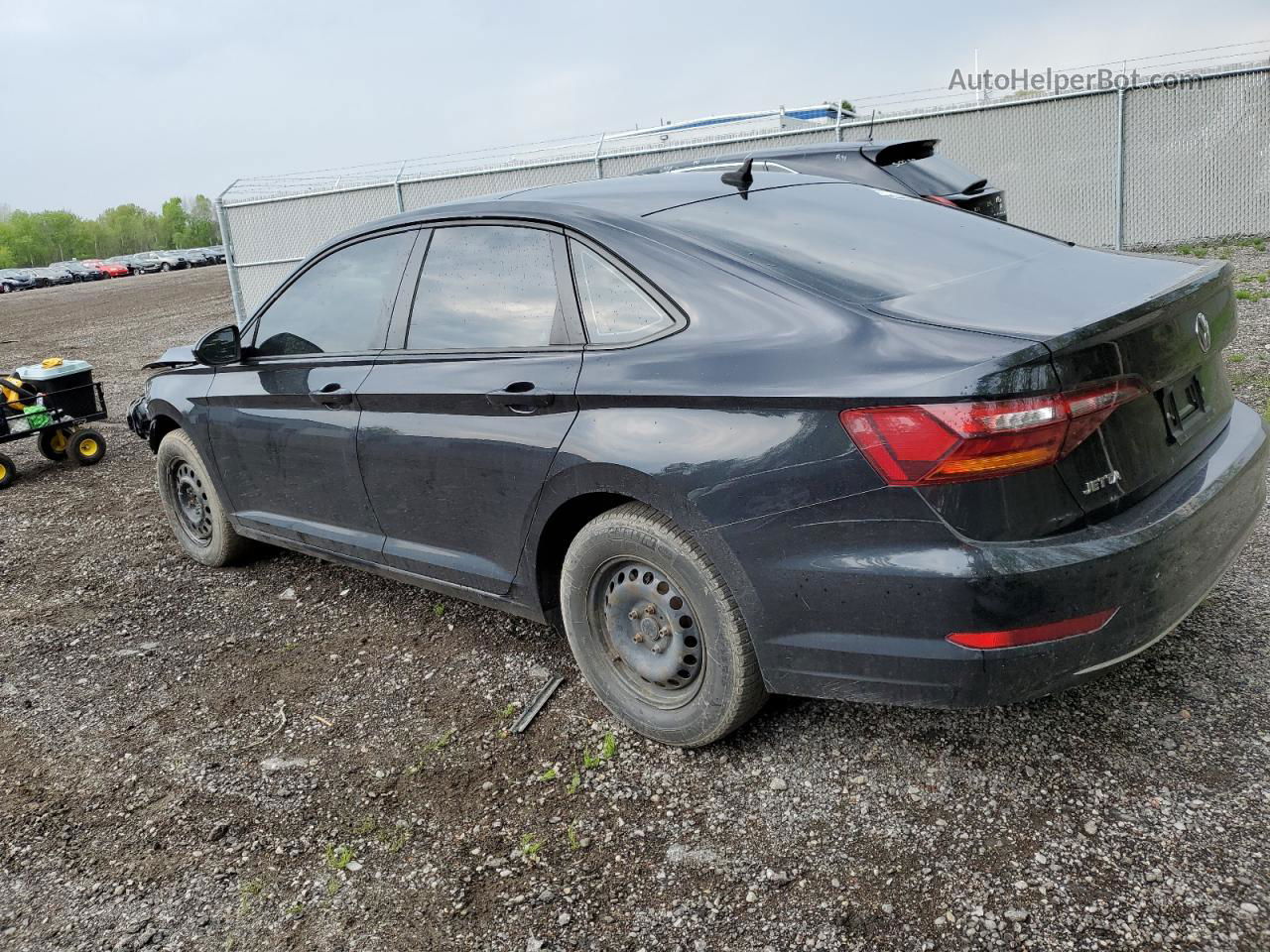 2019 Volkswagen Jetta Sel Black vin: 3VWE57BU6KM247214