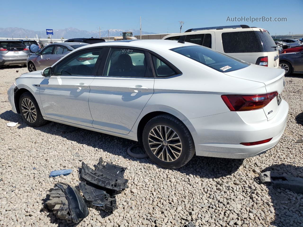 2019 Volkswagen Jetta Sel White vin: 3VWE57BU7KM069698