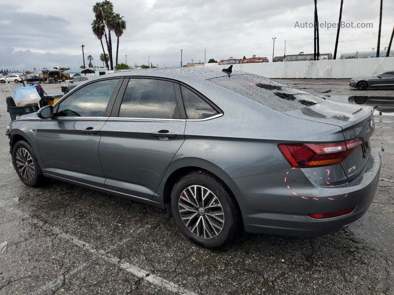 2019 Volkswagen Jetta Sel Gray vin: 3VWE57BU7KM103154