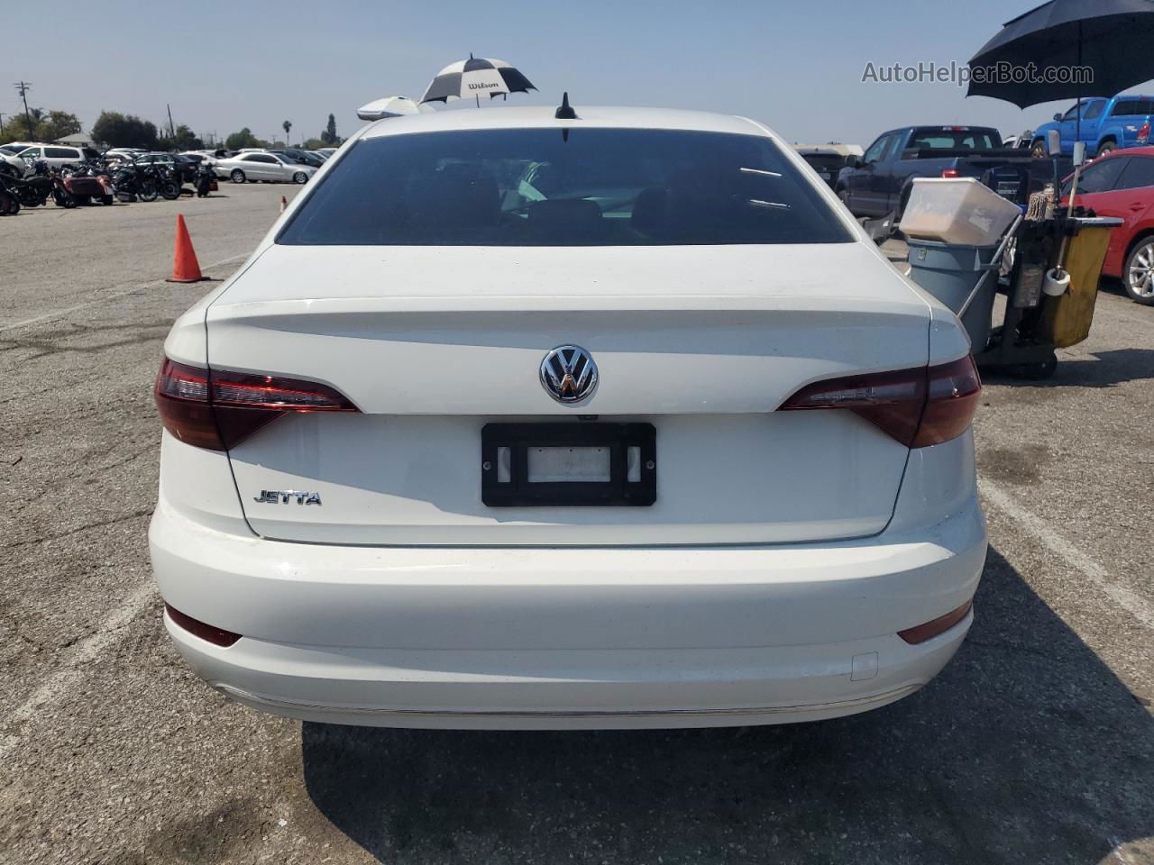 2019 Volkswagen Jetta Sel White vin: 3VWE57BU7KM107186