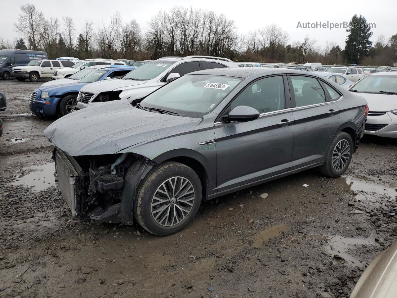 2019 Volkswagen Jetta Sel Серый vin: 3VWE57BU8KM062579