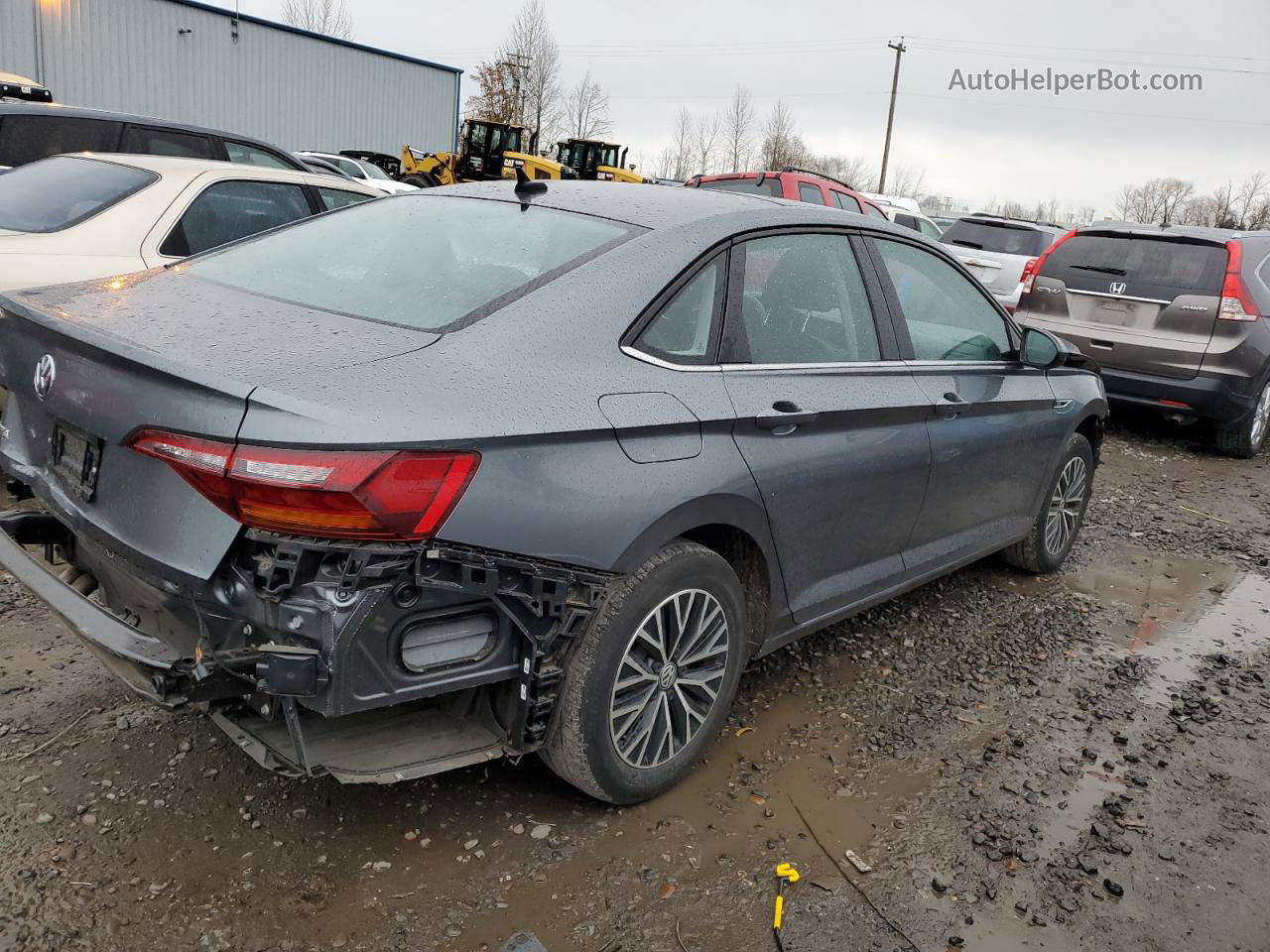 2019 Volkswagen Jetta Sel Gray vin: 3VWE57BU8KM062579