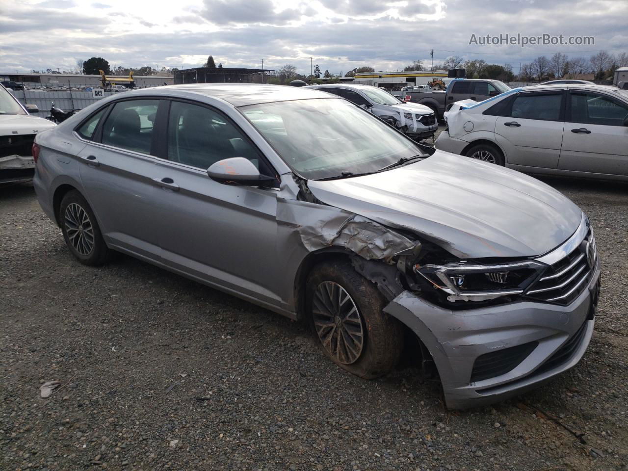 2019 Volkswagen Jetta Sel Silver vin: 3VWE57BU8KM198579