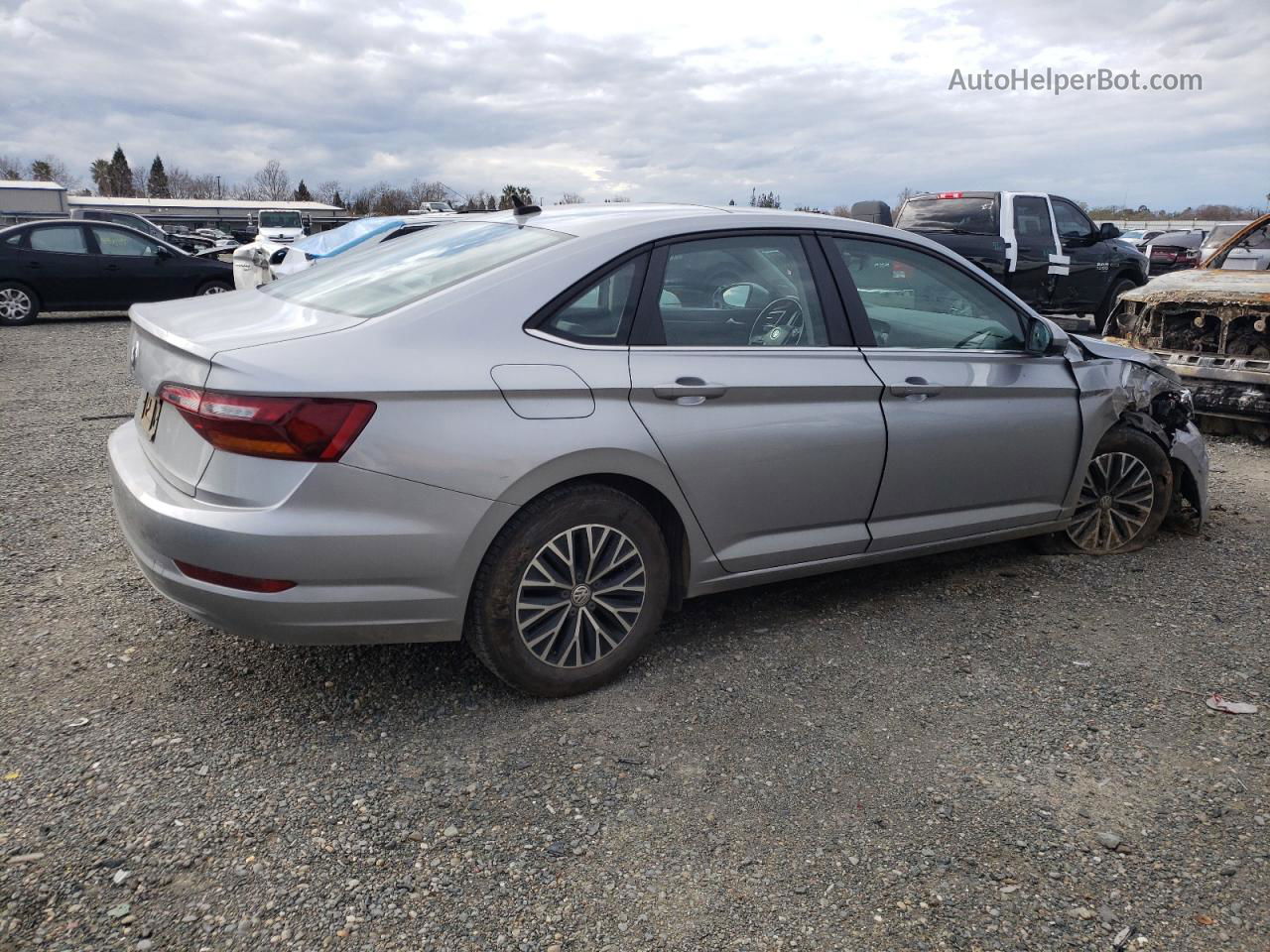 2019 Volkswagen Jetta Sel Silver vin: 3VWE57BU8KM198579