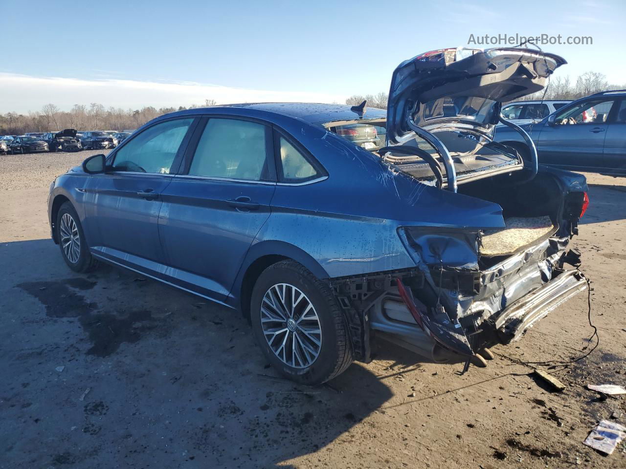 2019 Volkswagen Jetta Sel Blue vin: 3VWE57BU9KM051798