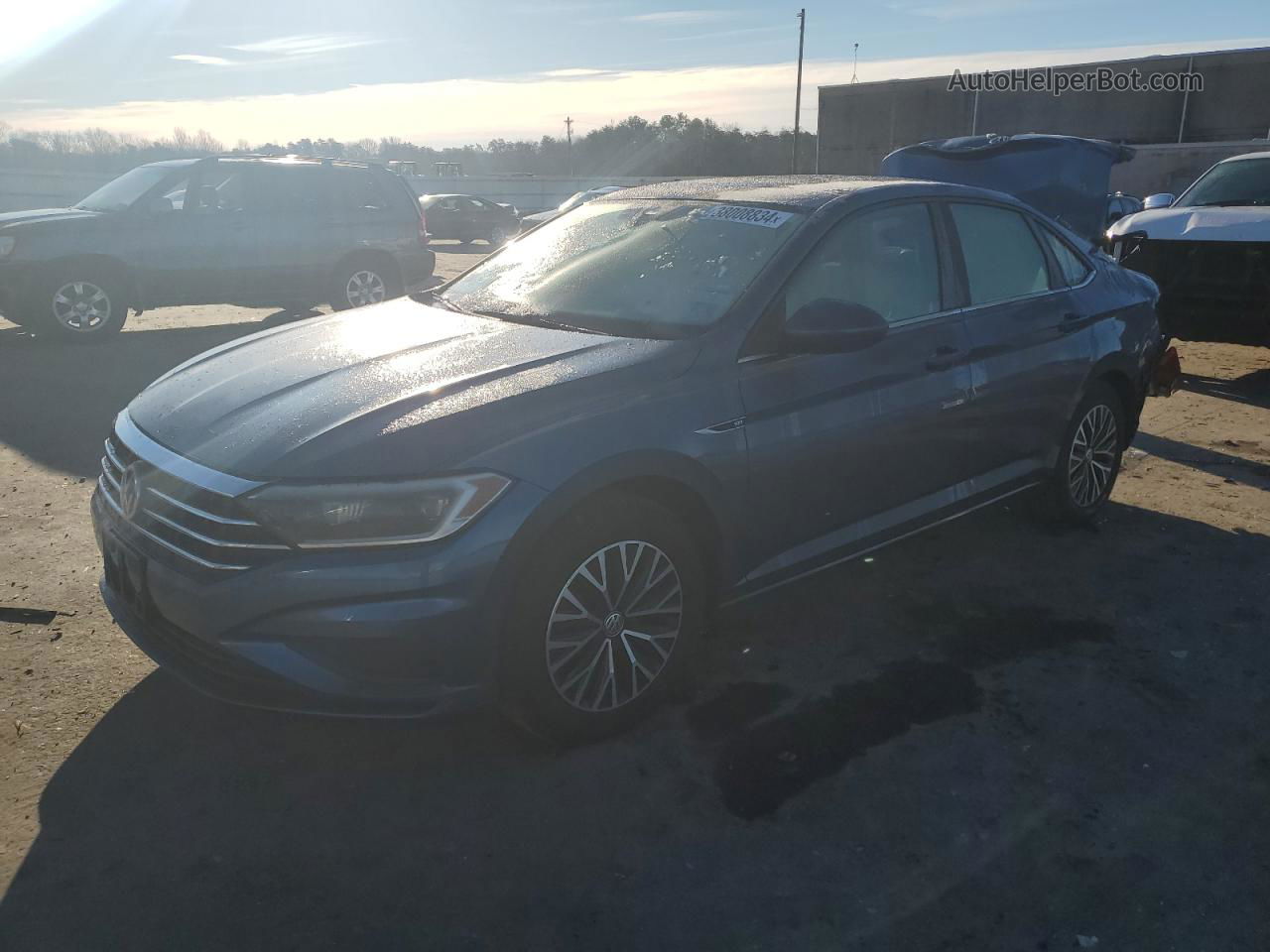 2019 Volkswagen Jetta Sel Blue vin: 3VWE57BU9KM051798