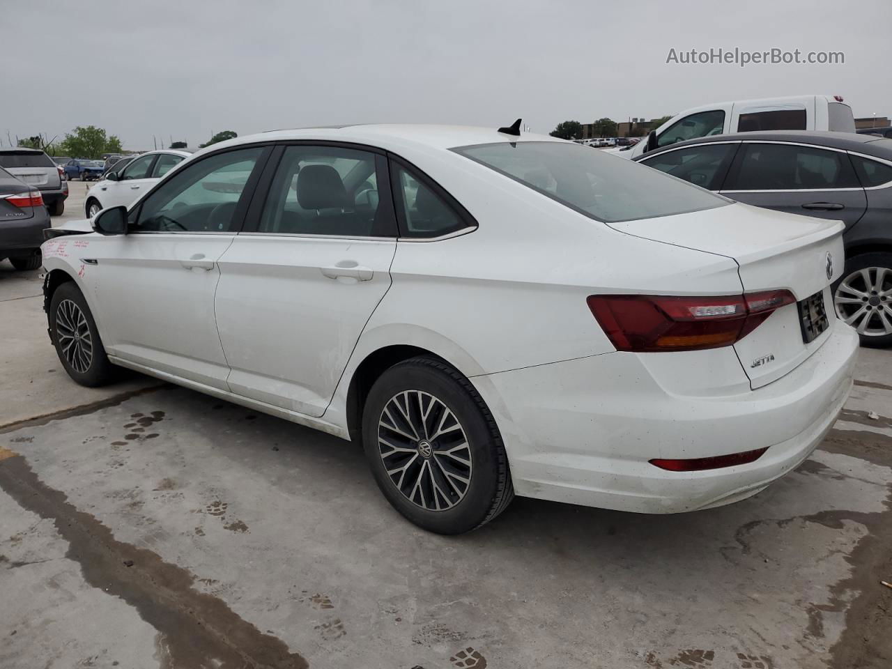 2019 Volkswagen Jetta Sel White vin: 3VWE57BU9KM067063