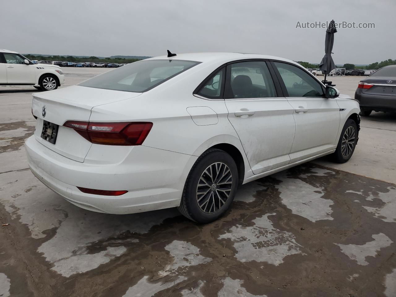 2019 Volkswagen Jetta Sel White vin: 3VWE57BU9KM067063