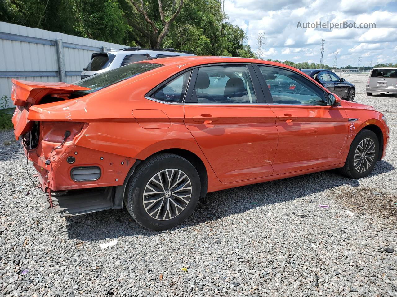 2019 Volkswagen Jetta Sel Orange vin: 3VWE57BU9KM068536