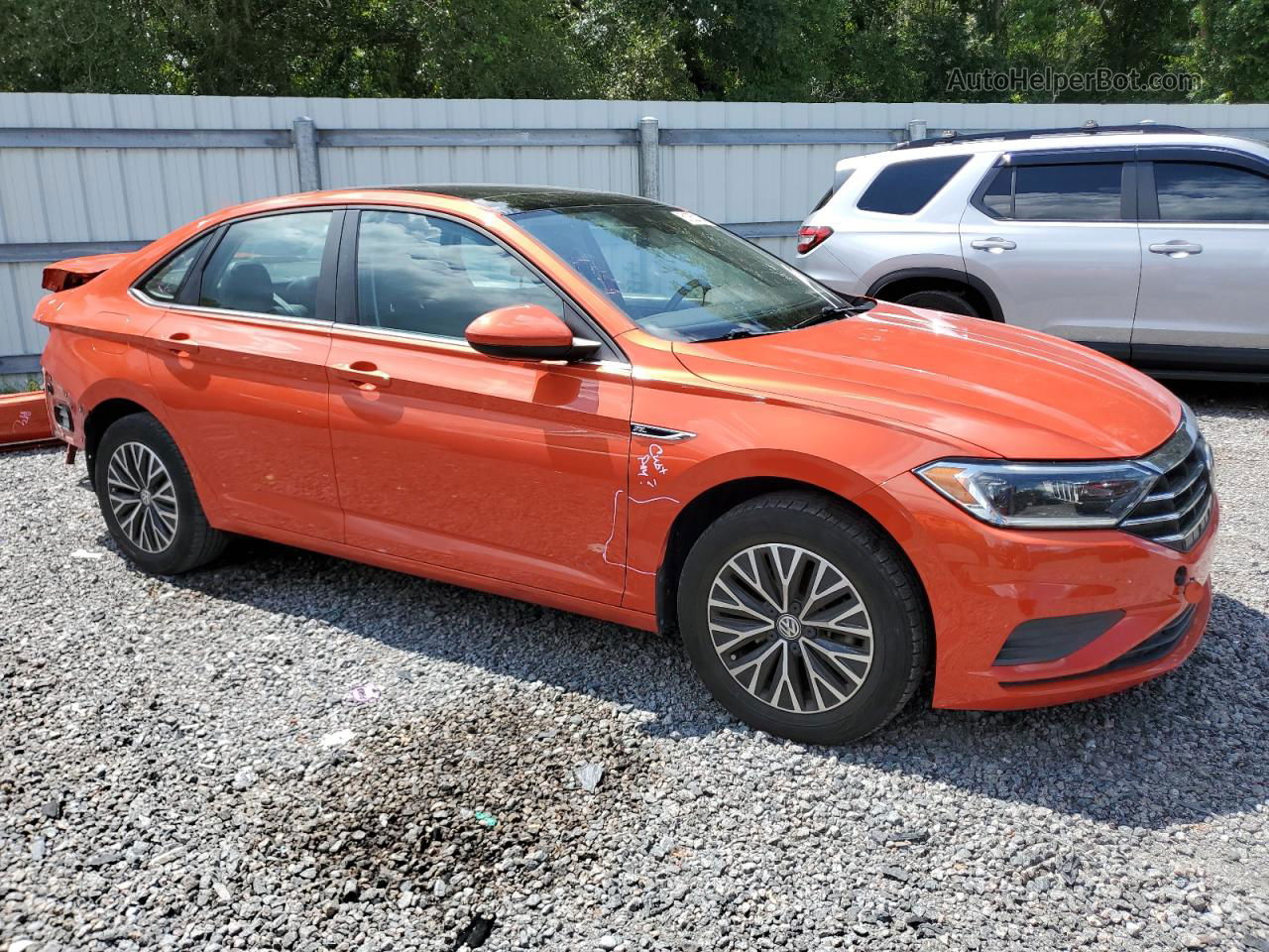 2019 Volkswagen Jetta Sel Orange vin: 3VWE57BU9KM068536