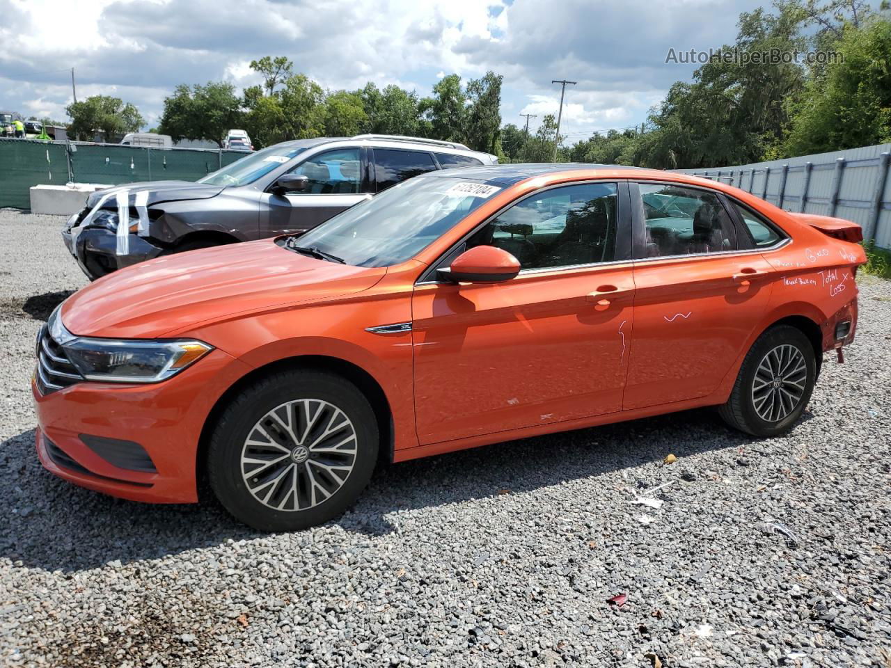 2019 Volkswagen Jetta Sel Оранжевый vin: 3VWE57BU9KM068536