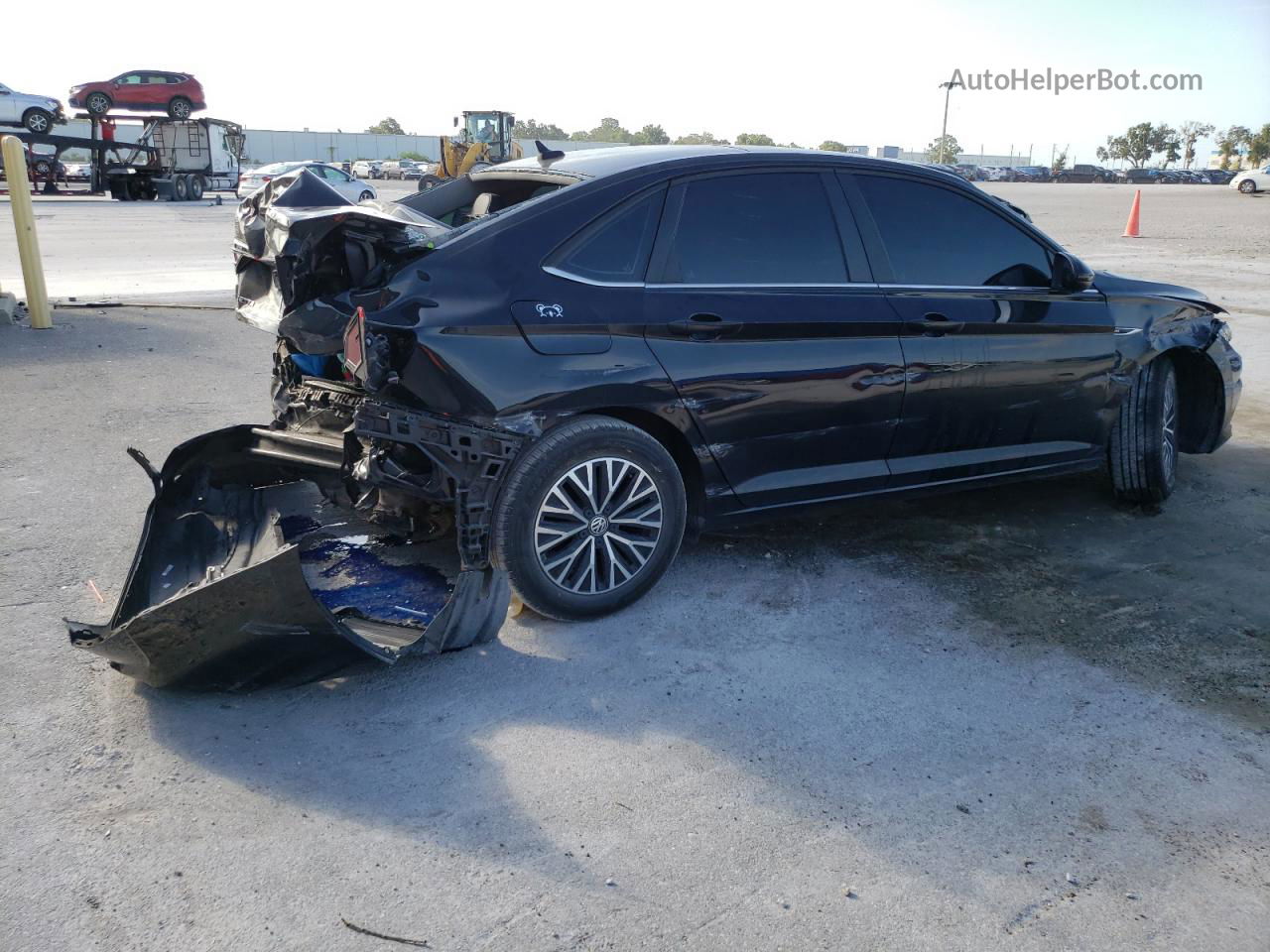 2019 Volkswagen Jetta Sel Black vin: 3VWE57BU9KM205040