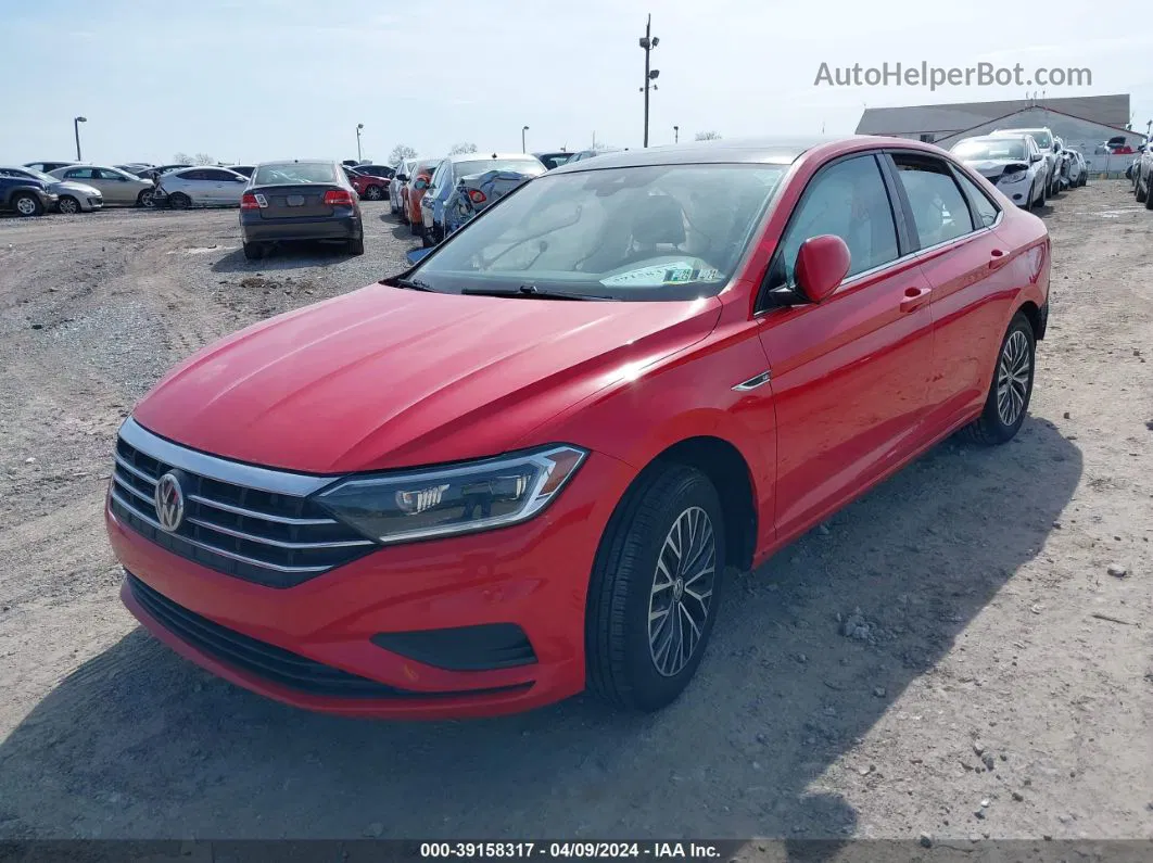 2019 Volkswagen Jetta 1.4t Sel Красный vin: 3VWE57BUXKM027445