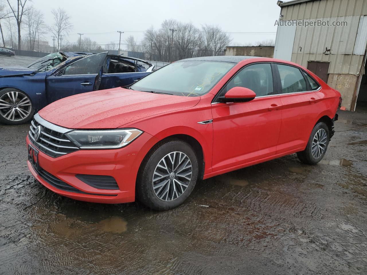 2019 Volkswagen Jetta Sel Red vin: 3VWE57BUXKM087502