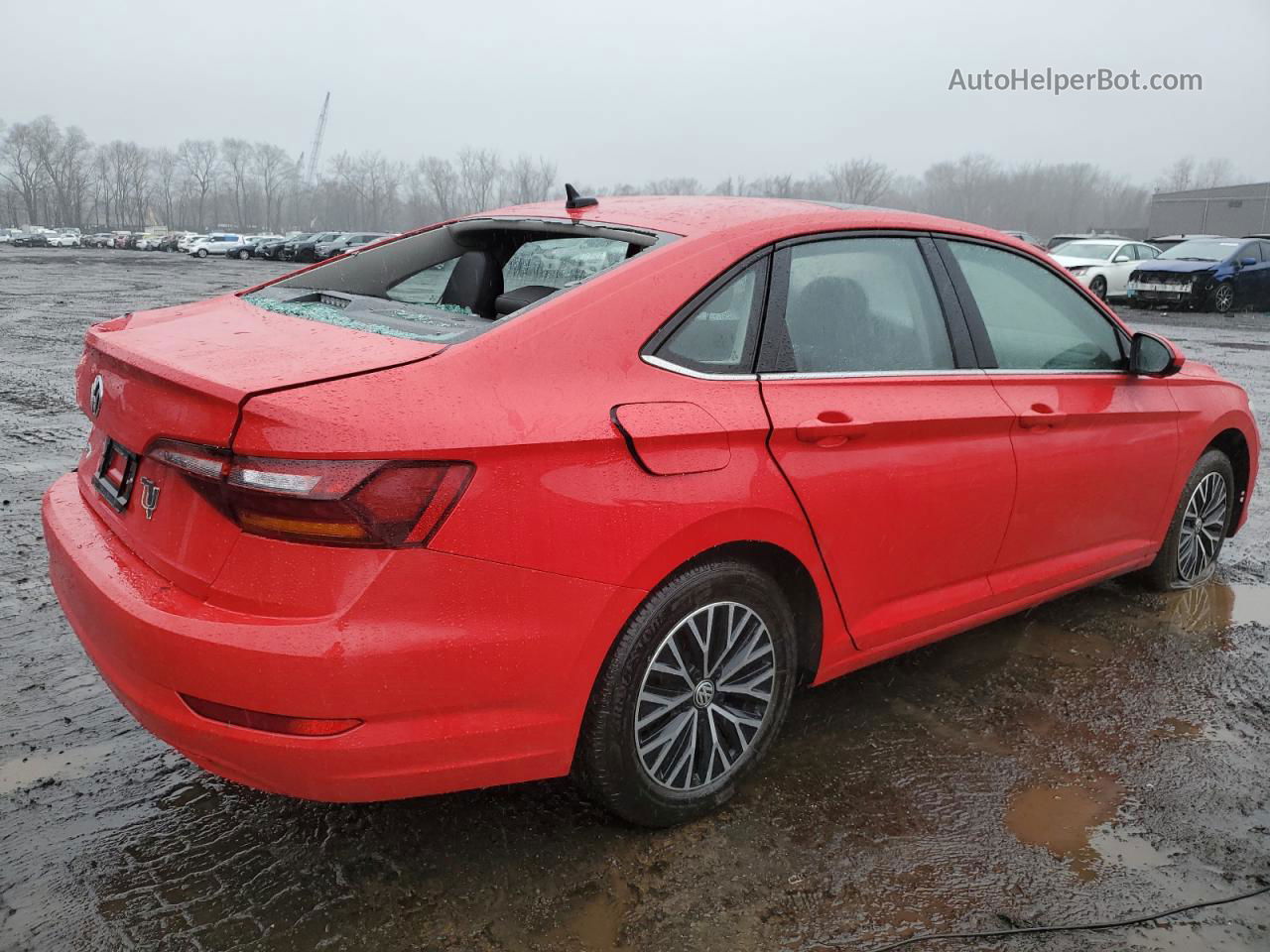 2019 Volkswagen Jetta Sel Red vin: 3VWE57BUXKM087502