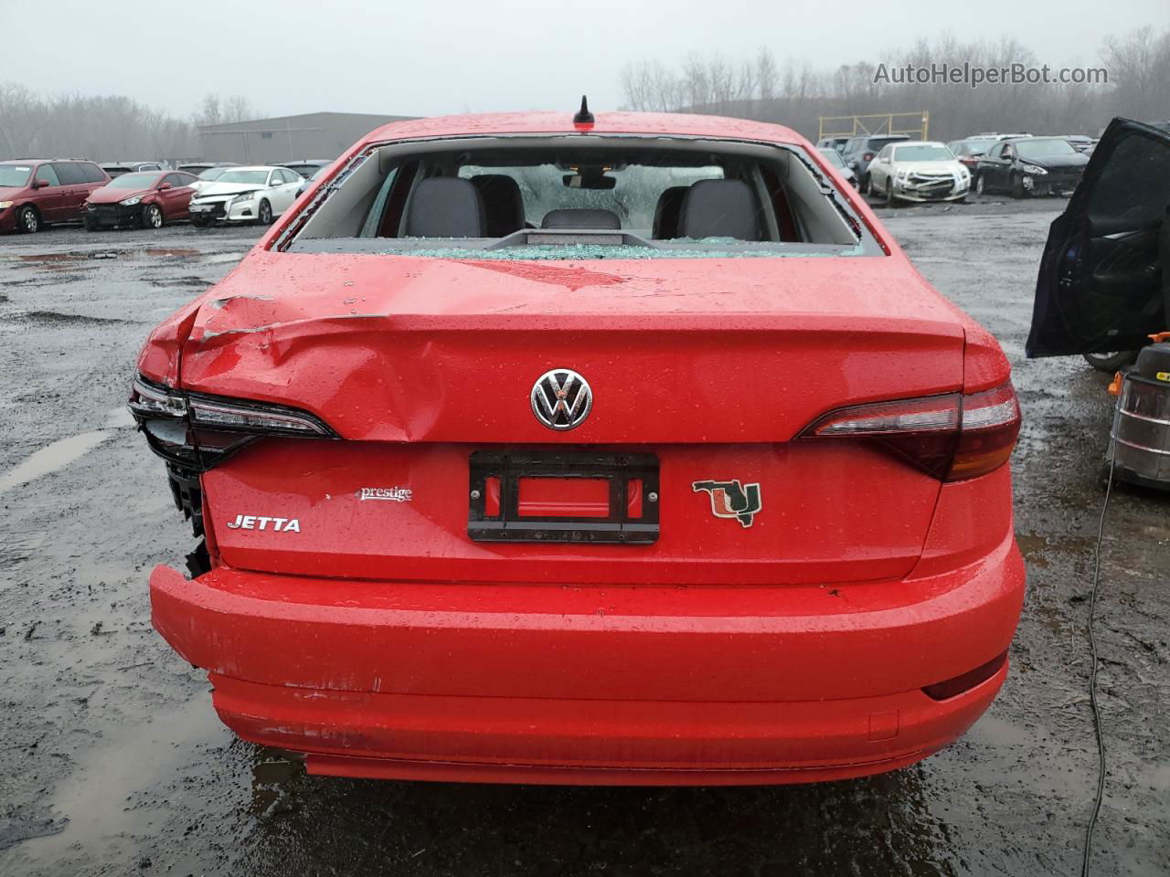 2019 Volkswagen Jetta Sel Red vin: 3VWE57BUXKM087502