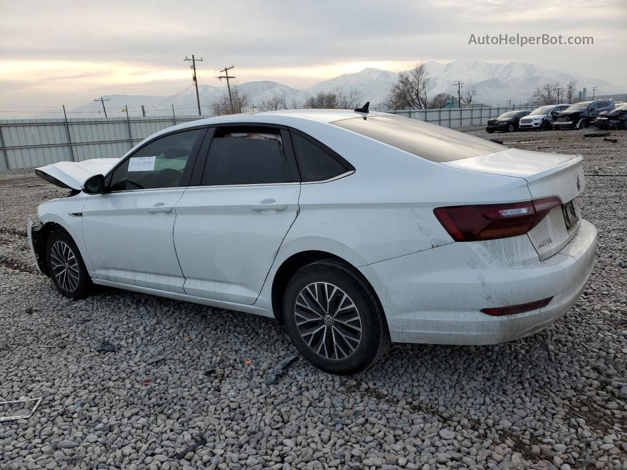 2019 Volkswagen Jetta Sel White vin: 3VWE57BUXKM107232