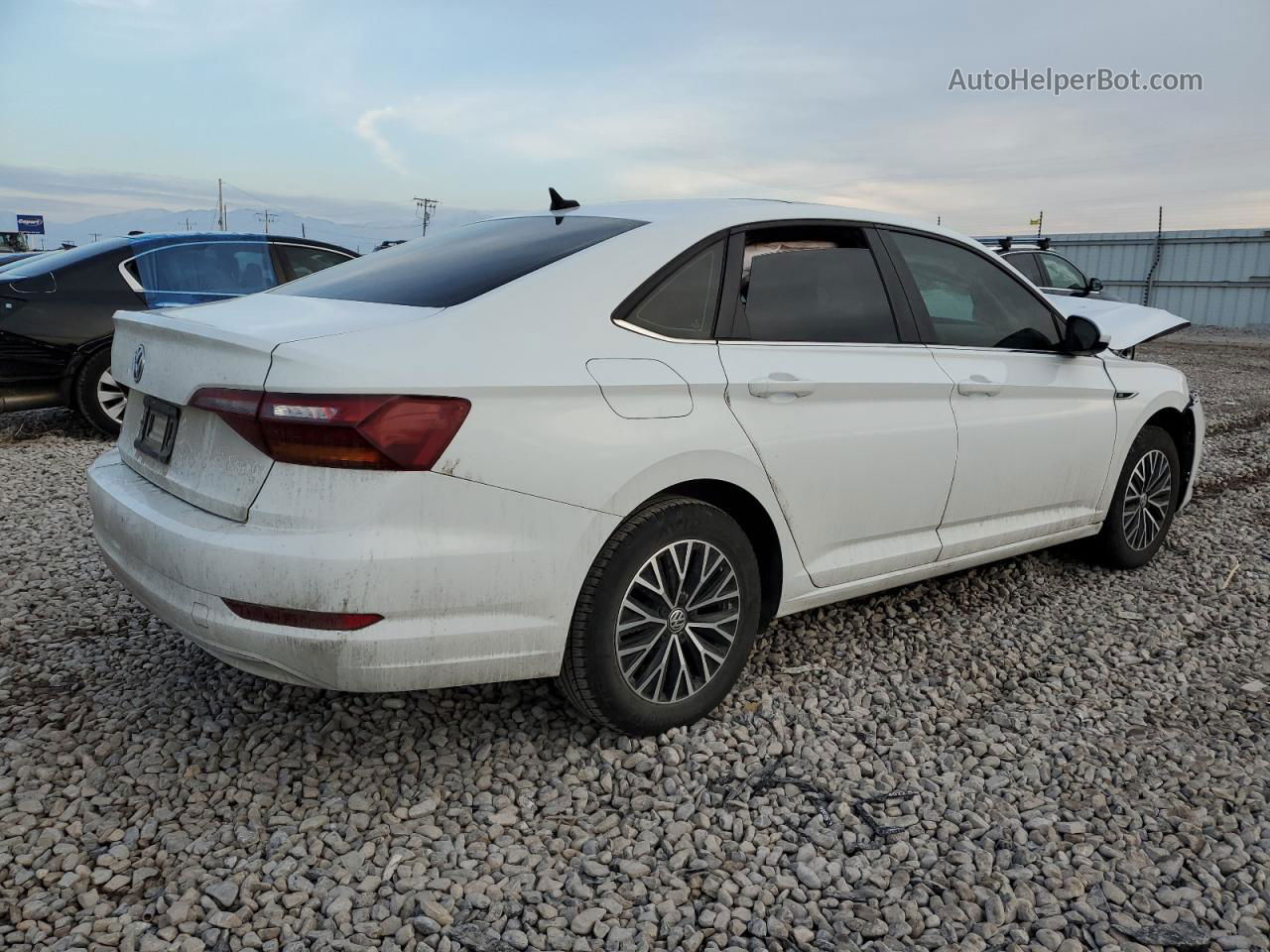 2019 Volkswagen Jetta Sel White vin: 3VWE57BUXKM107232