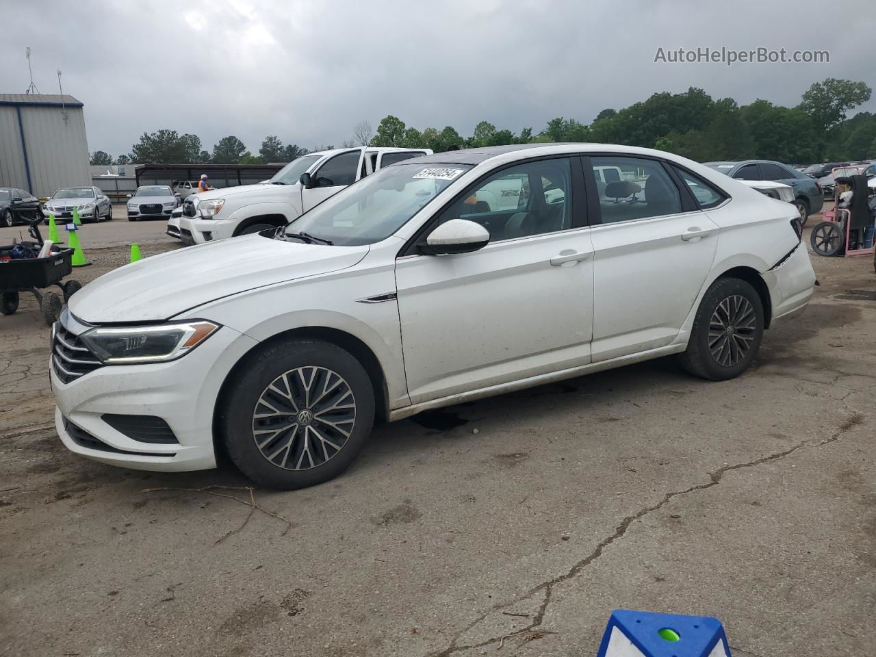 2019 Volkswagen Jetta Sel White vin: 3VWE57BUXKM110003