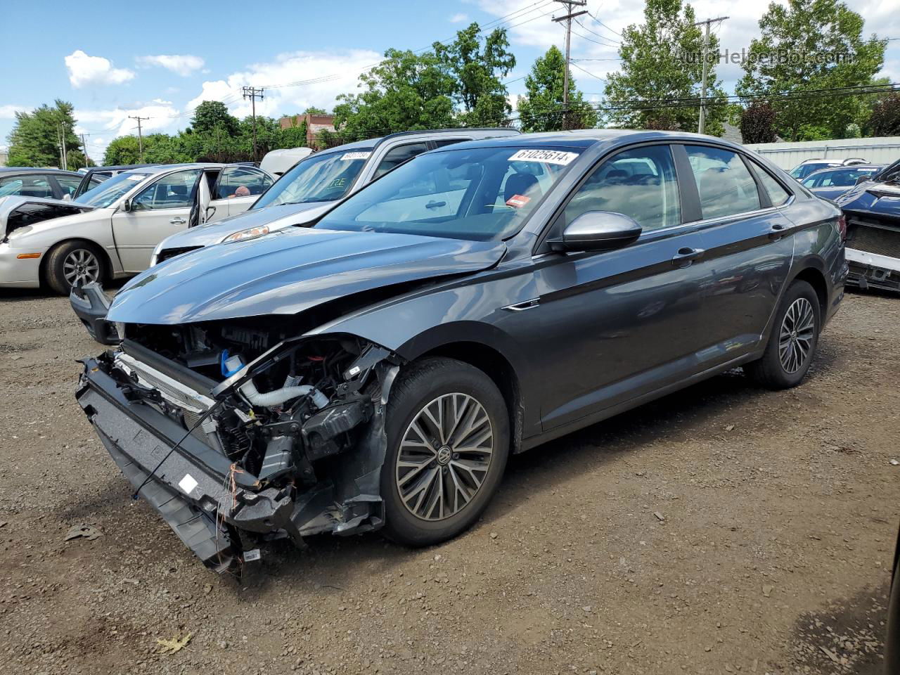 2019 Volkswagen Jetta Sel Gray vin: 3VWE57BUXKM189785