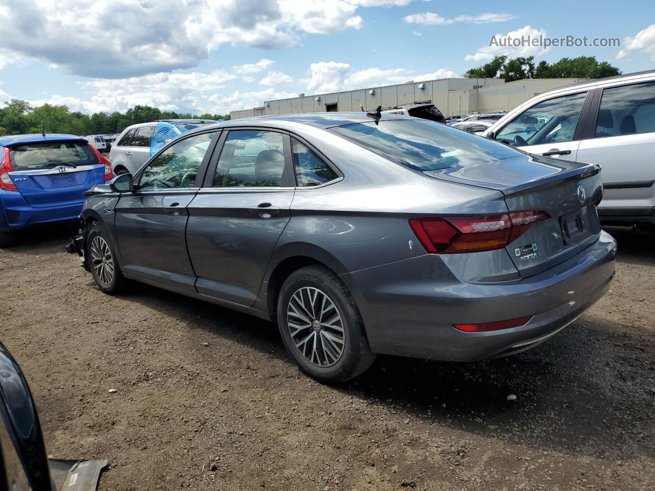 2019 Volkswagen Jetta Sel Gray vin: 3VWE57BUXKM189785