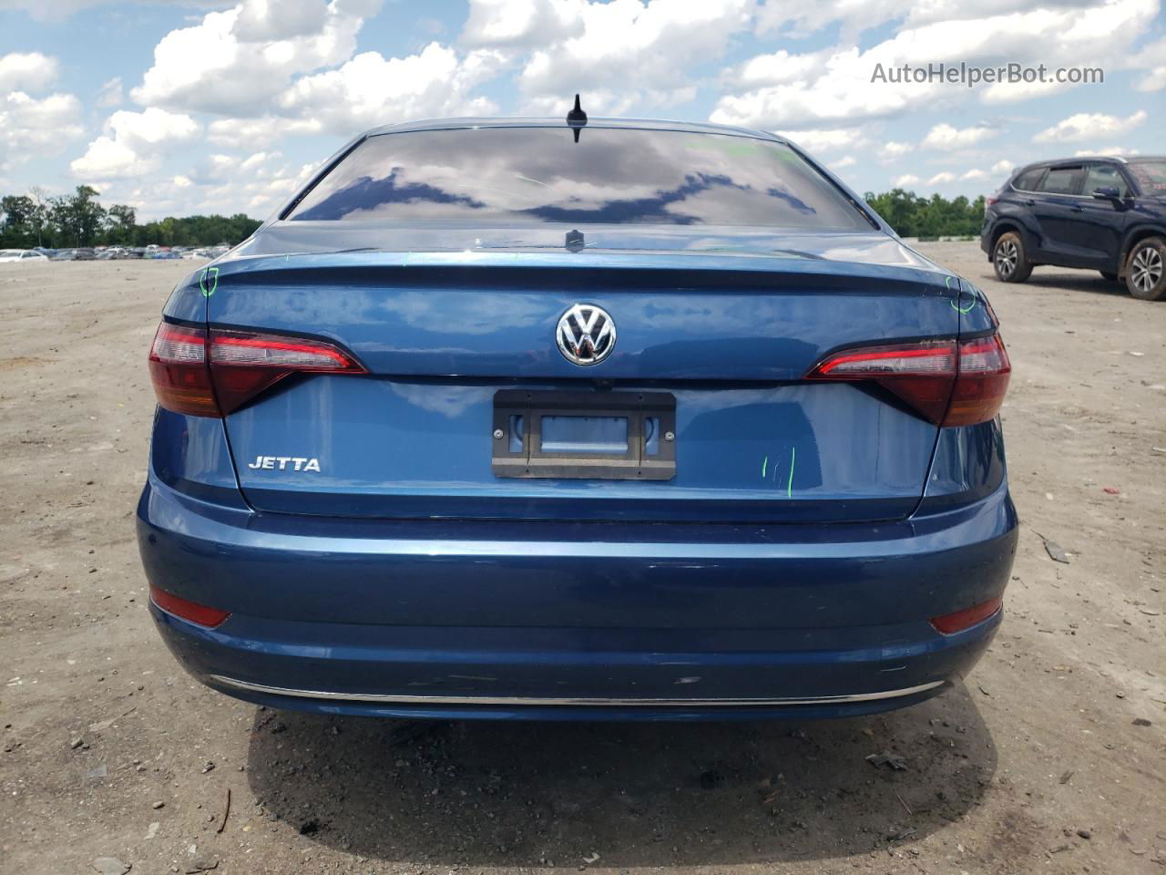 2019 Volkswagen Jetta Sel Blue vin: 3VWEB7BU0KM128423