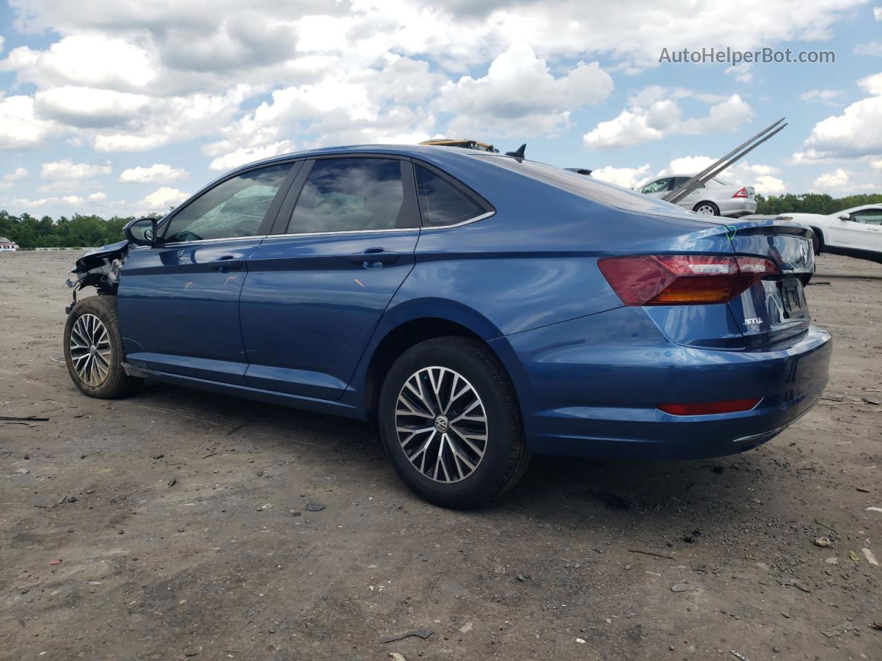 2019 Volkswagen Jetta Sel Blue vin: 3VWEB7BU0KM128423