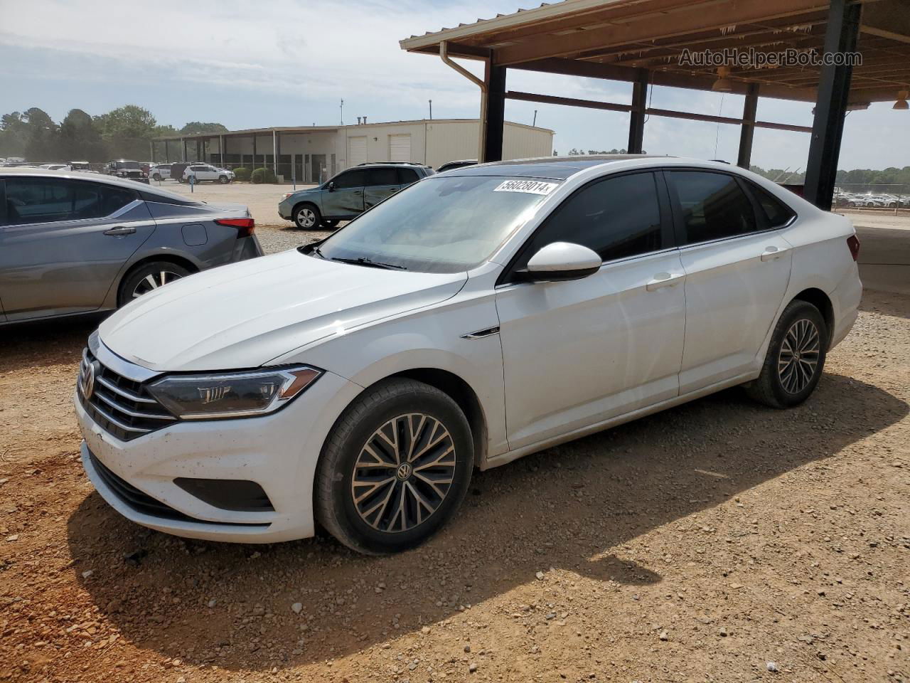 2019 Volkswagen Jetta Sel White vin: 3VWEB7BU5KM205609