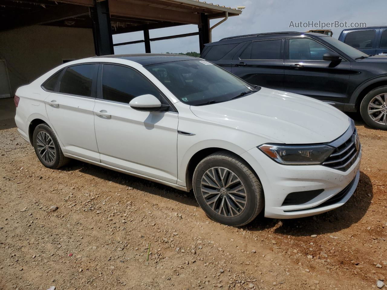 2019 Volkswagen Jetta Sel White vin: 3VWEB7BU5KM205609