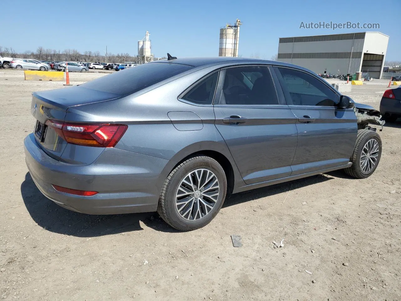 2019 Volkswagen Jetta Sel Синий vin: 3VWEB7BU7KM243472