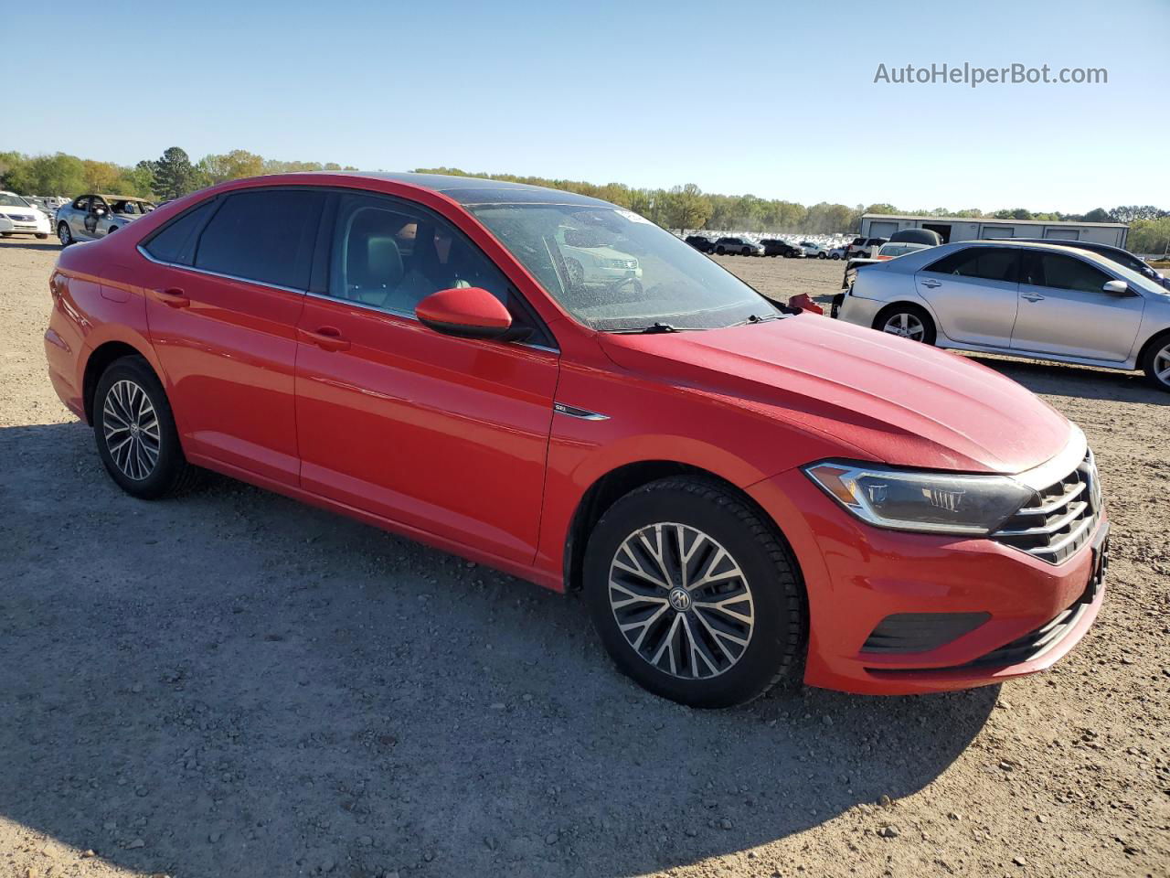 2019 Volkswagen Jetta Sel Красный vin: 3VWEB7BU8KM133286