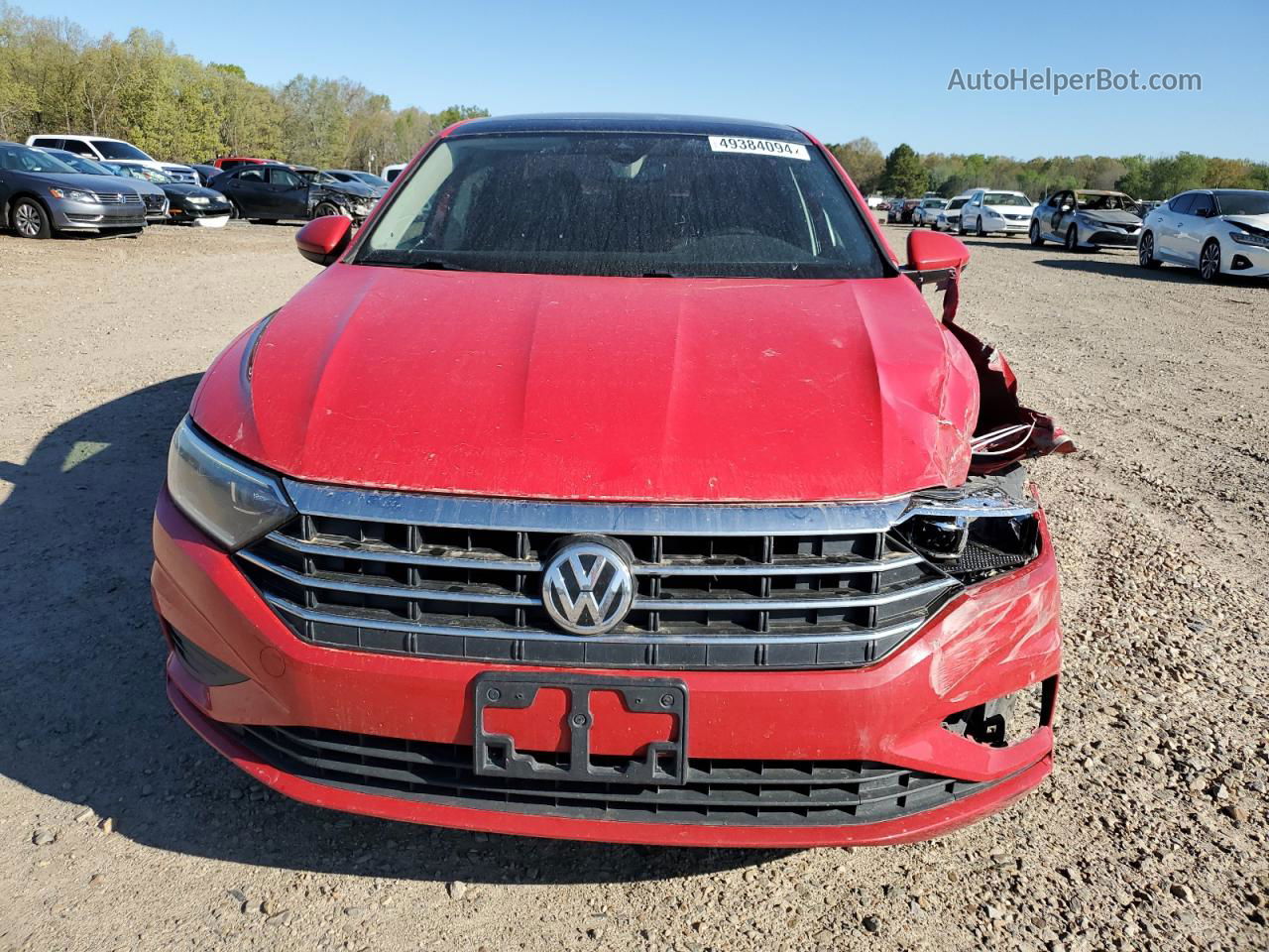 2019 Volkswagen Jetta Sel Красный vin: 3VWEB7BU8KM133286