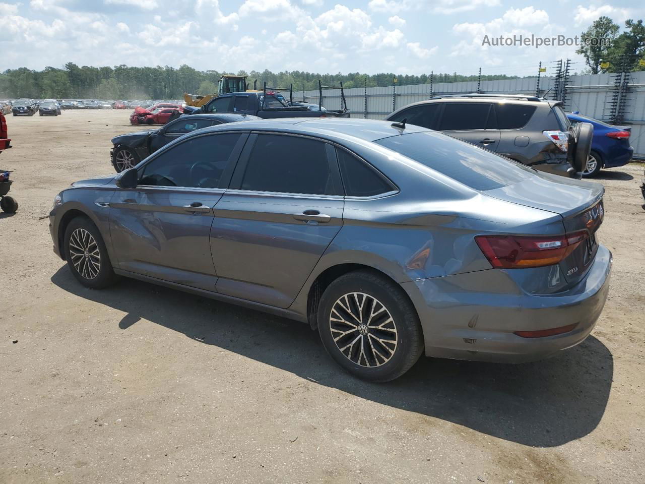 2019 Volkswagen Jetta Sel Gray vin: 3VWEB7BU9KM157144