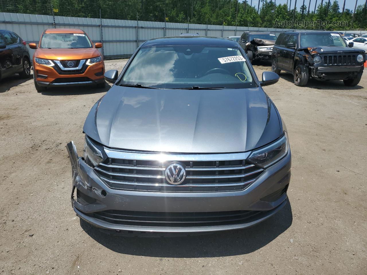 2019 Volkswagen Jetta Sel Gray vin: 3VWEB7BU9KM157144