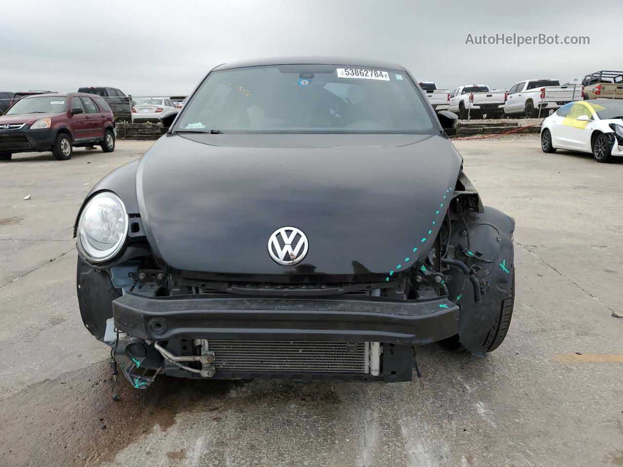 2016 Volkswagen Beetle 1.8t Black vin: 3VWF07AT4GM601086