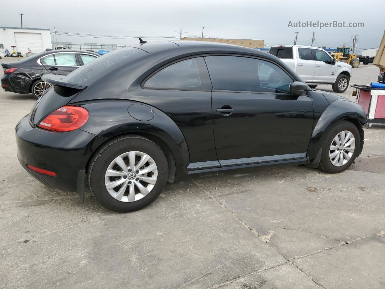 2016 Volkswagen Beetle 1.8t Black vin: 3VWF07AT4GM601086