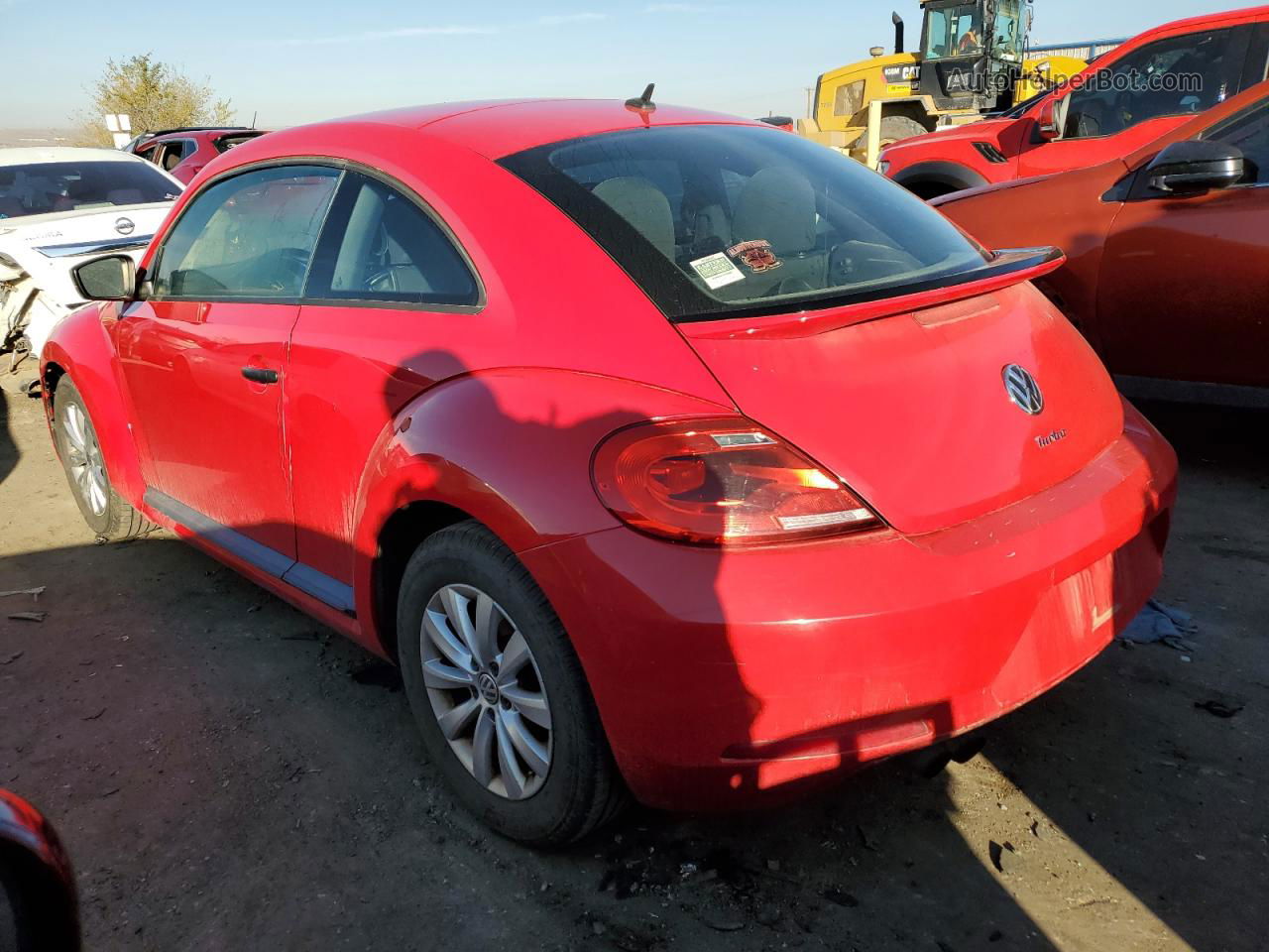 2016 Volkswagen Beetle 1.8t Red vin: 3VWF07AT7GM605116