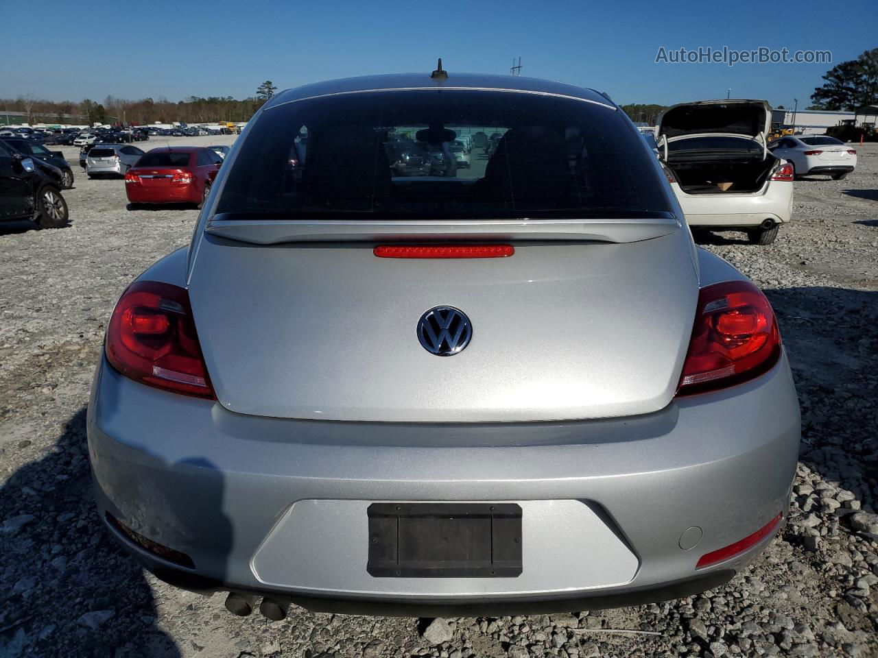 2016 Volkswagen Beetle 1.8t Silver vin: 3VWF07AT9GM619860