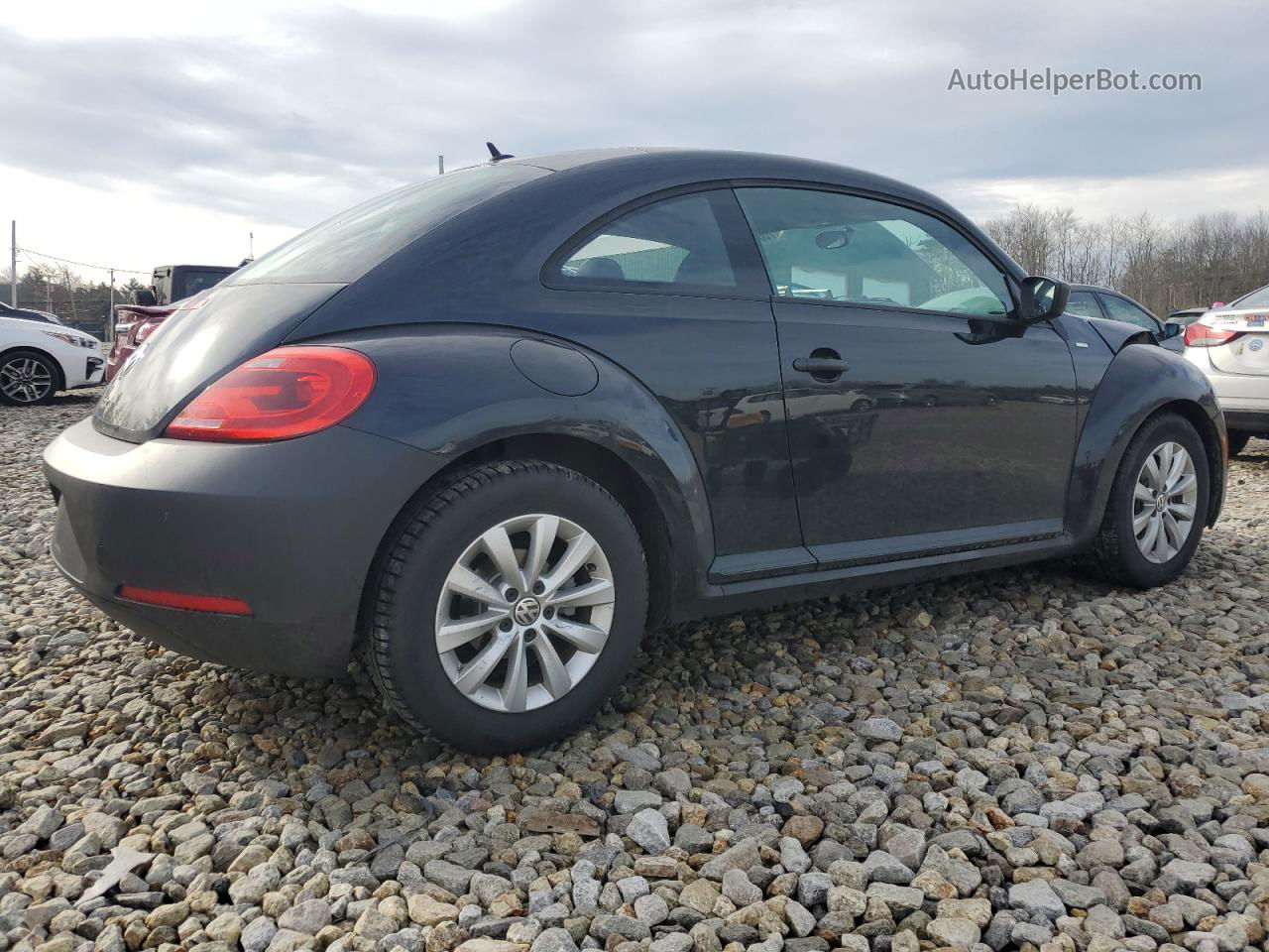 2016 Volkswagen Beetle 1.8t Black vin: 3VWF17AT0GM609621