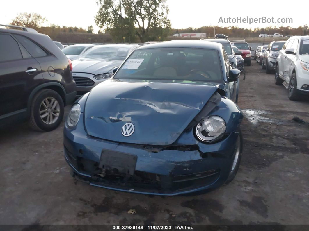 2016 Volkswagen Beetle 1.8t Classic Blue vin: 3VWF17AT0GM637645