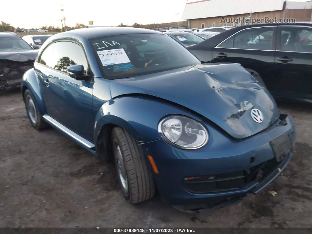 2016 Volkswagen Beetle 1.8t Classic Blue vin: 3VWF17AT0GM637645