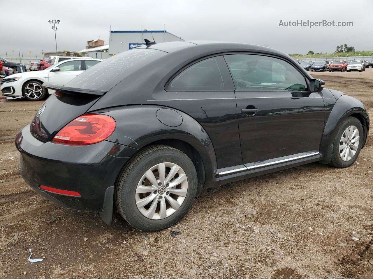 2016 Volkswagen Beetle 1.8t Black vin: 3VWF17AT0GM638116